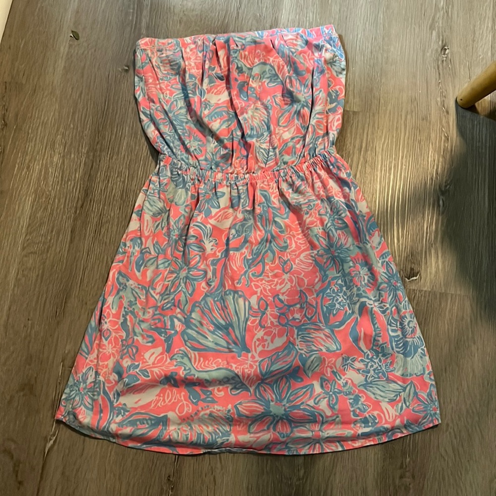 Lily Pulitzer strapless cover up dress